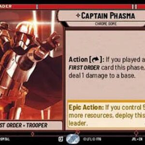 Star Wars Unlimited JTL Captain Phasma, Chrome Dome
