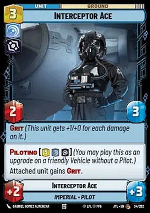 Star Wars Unlimited JTL Interceptor Ace (V.1)