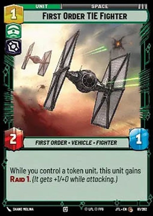 Star Wars Unlimited JTL First Order TIE Fighter (V.1)