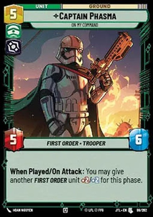 Star Wars Unlimited JTL Captain Phasma, On My Command (V.1)