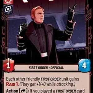 Star Wars Unlimited JTLP General Hux, No Terms, No Surrender (V.1)