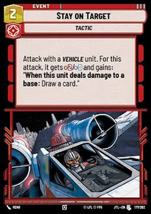 Star Wars Unlimited JTL Stay on Target (V.1)