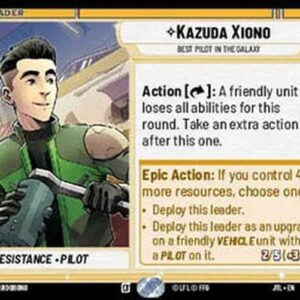 Star Wars Unlimited JTL Kazuda Xiono, Best Pilot in the Galaxy