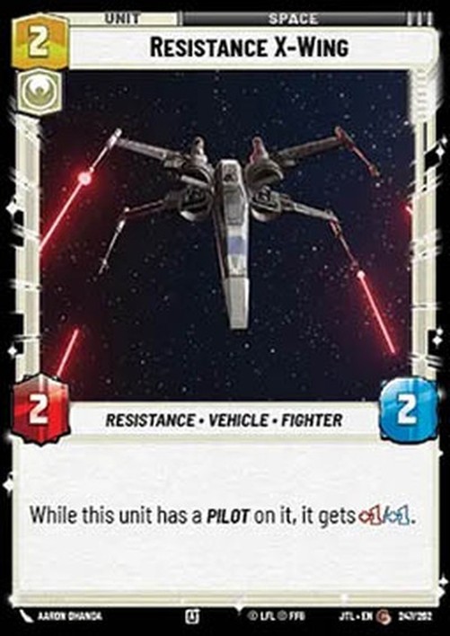 Star Wars Unlimited JTL Resistance X-Wing (V.1)
