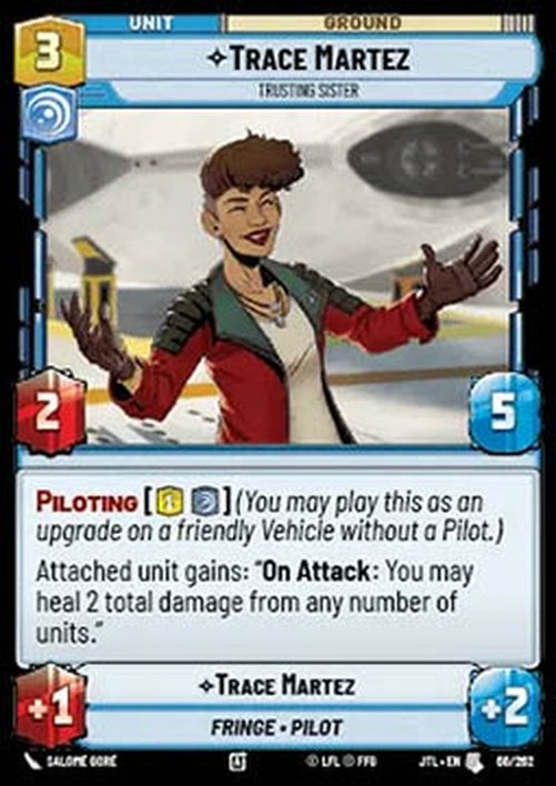Star Wars Unlimited JTL Trace Martez, Trusting Sister (V.1)