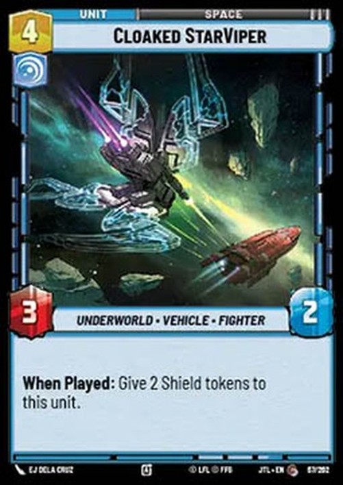Star Wars Unlimited JTL Cloaked StarViper (V.1)