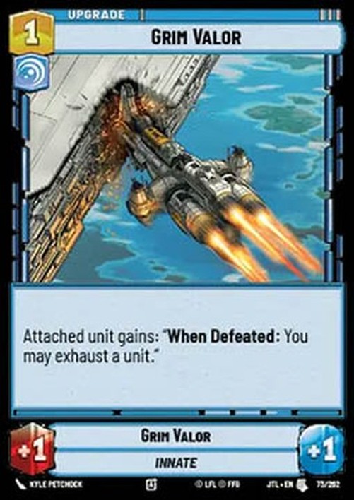 Star Wars Unlimited JTL Grim Valor (V.1)