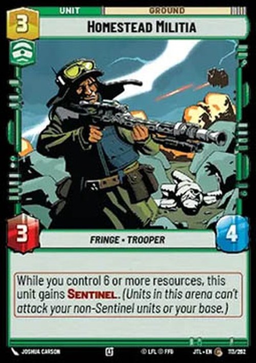 Star Wars Unlimited JTL Homestead Militia (V.1)