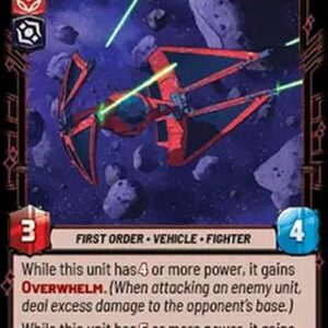 Star Wars Unlimited JTL Vonreg's TIE Interceptor, Ace of the First Order (V.1)