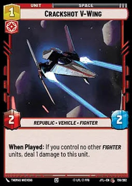 Star Wars Unlimited JTL Crackshot V-Wing (V.1)