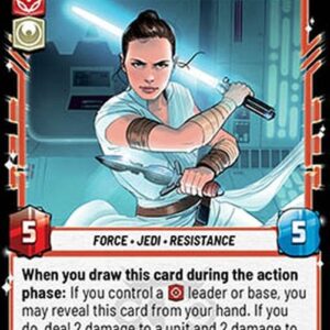 Star Wars Unlimited LOFP Rey, With Palpatine's Power (V.1)