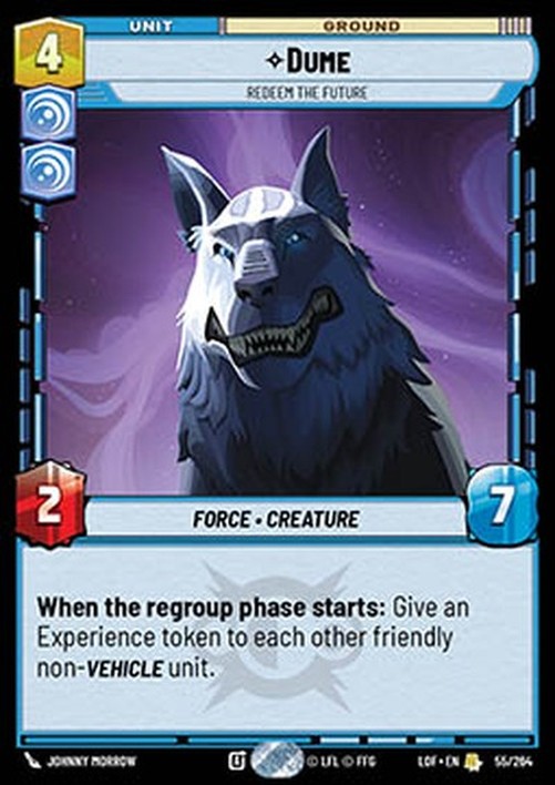 Star Wars Unlimited LOF Dume, Redeem the Future (V.1)