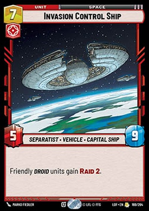 Star Wars Unlimited LOF Invasion Control Ship (V.1)