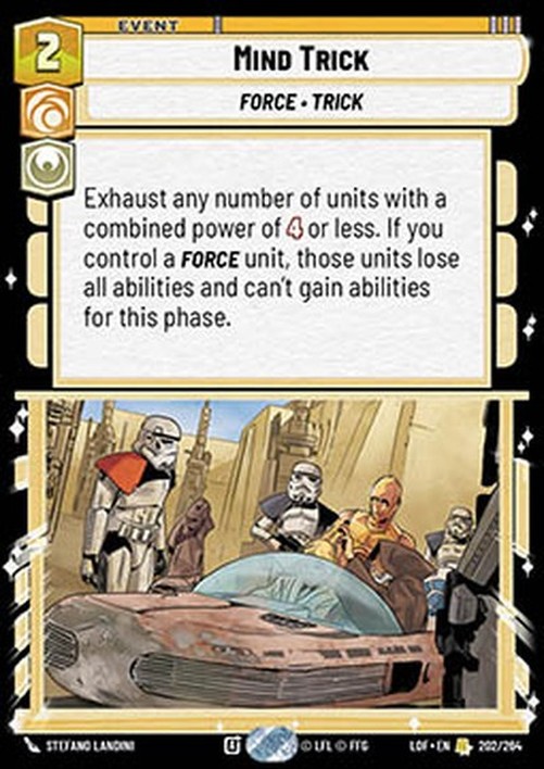 Star Wars Unlimited LOFP Mind Trick (V.1)
