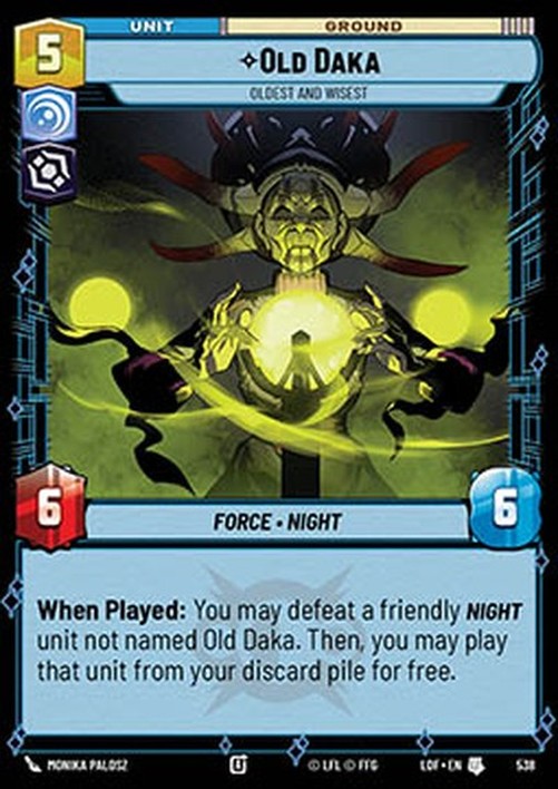Star Wars Unlimited LOF Old Daka, Oldest and Wisest (V.2)