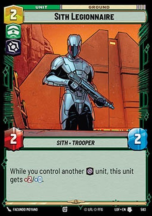 Star Wars Unlimited LOF Sith Legionnaire (V.2)