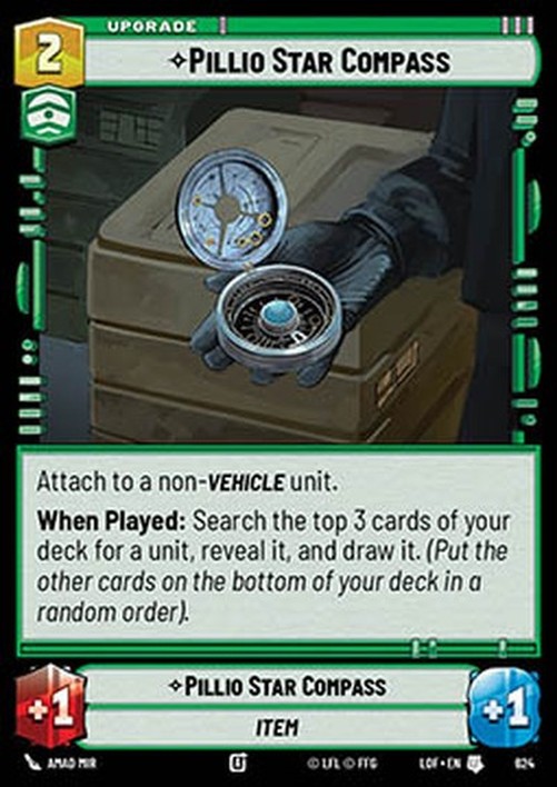 Star Wars Unlimited LOF Pillio Star Compass (V.2)