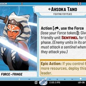 Star Wars Unlimited LOF Ahsoka Tano, Fighting For Peace (V.1)