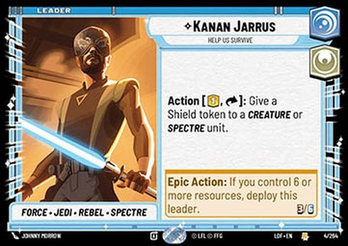 Star Wars Unlimited LOF Kanan Jarrus, Help Us Survive (V.1)