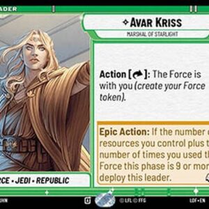 Star Wars Unlimited LOF Avar Kriss, Marshal of Starlight (V.1)