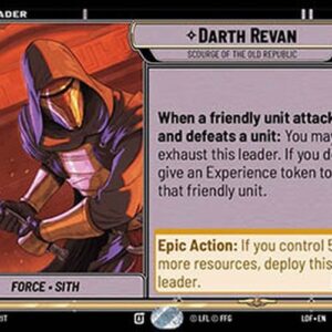 Star Wars Unlimited LOF Darth Revan, Scourge of the Old Republic (V.1)