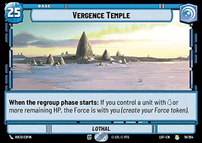 Star Wars Unlimited LOF Vergence Temple (V.1)