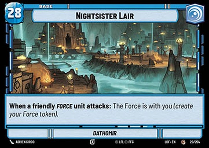 Star Wars Unlimited LOF Nightsister Lair // Shield Token