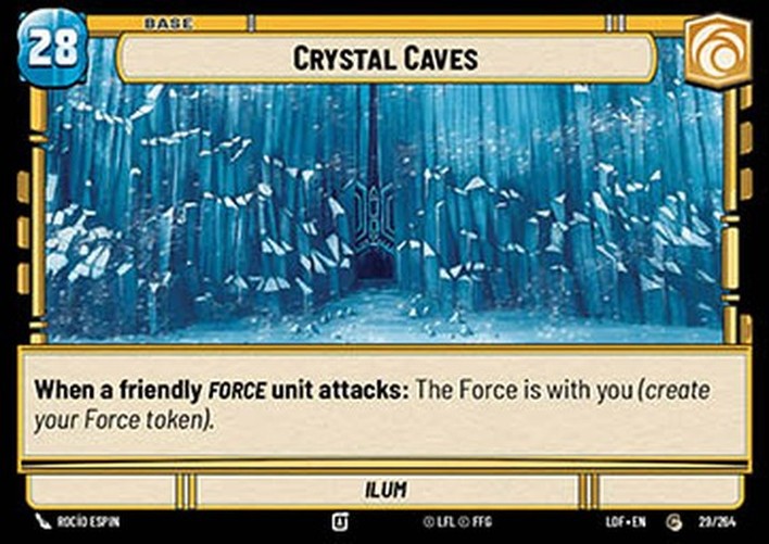 Star Wars Unlimited LOF Crystal Caves // Shield Token