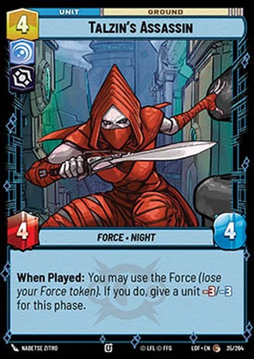 Star Wars Unlimited LOF Talzin's Assassin (V.1)