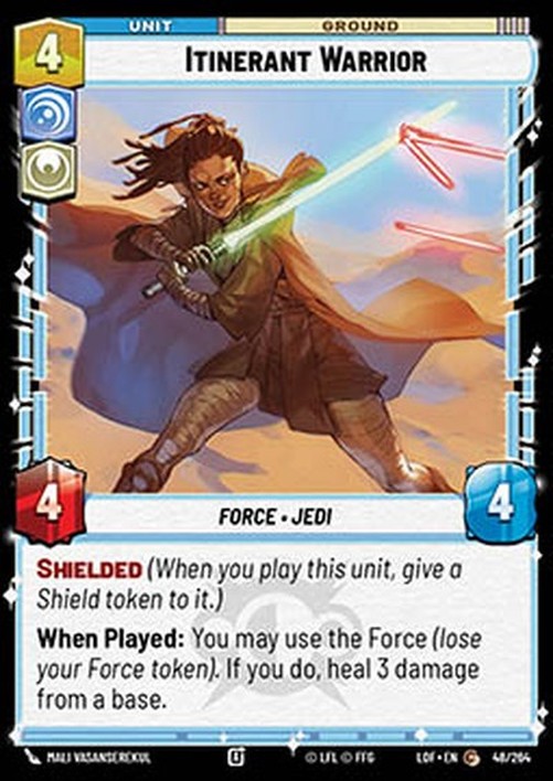 Star Wars Unlimited LOF Itinerant Warrior (V.1)