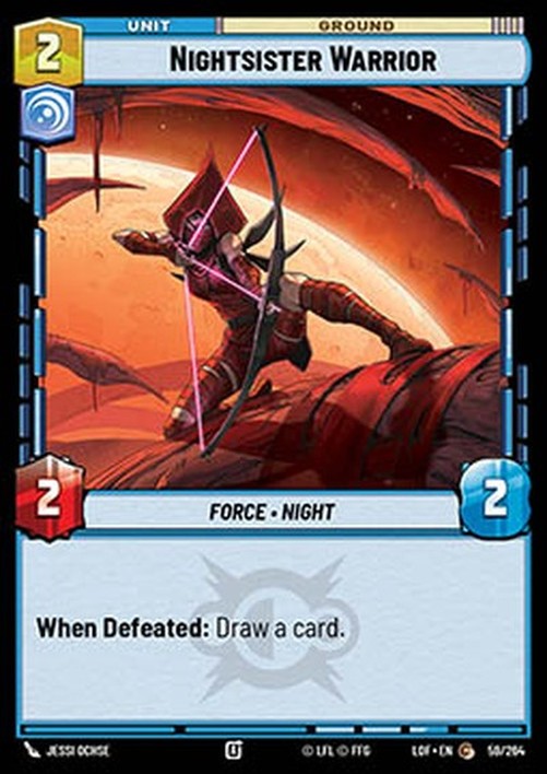 Star Wars Unlimited LOF Nightsister Warrior (V.1)