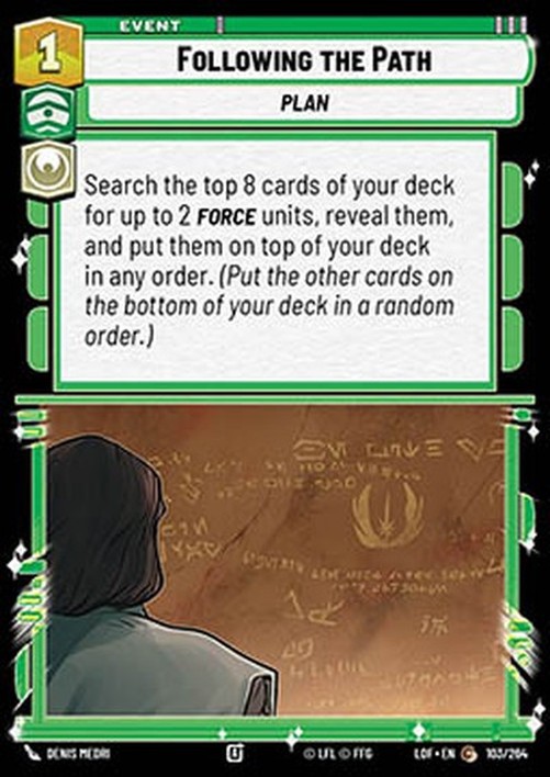 Star Wars Unlimited LOF Following the Path (V.1)