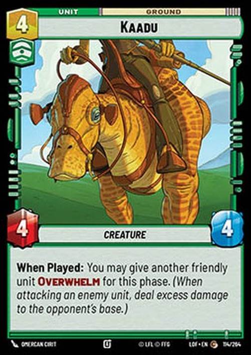 Star Wars Unlimited LOF Kaadu (V.1)