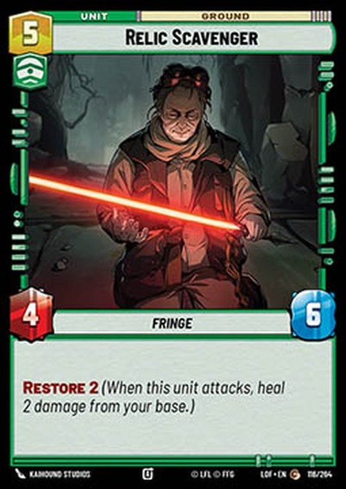 Star Wars Unlimited LOF Relic Scavenger (V.1)