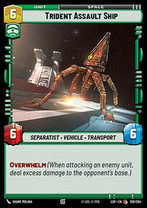 Star Wars Unlimited LOF Trident Assault Ship (V.1)