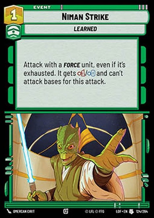 Star Wars Unlimited LOF Niman Strike (V.1)