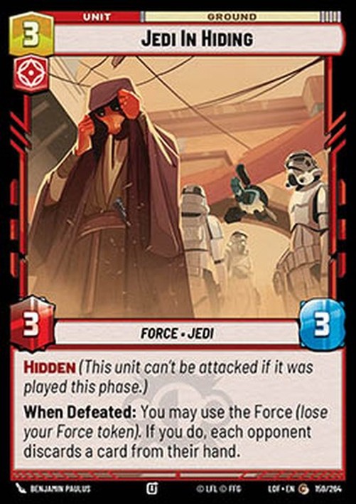 Star Wars Unlimited LOF Jedi In Hiding (V.1)