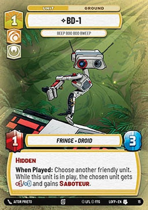 Star Wars Unlimited LOFP , Beep Boo Bweep (V.1)