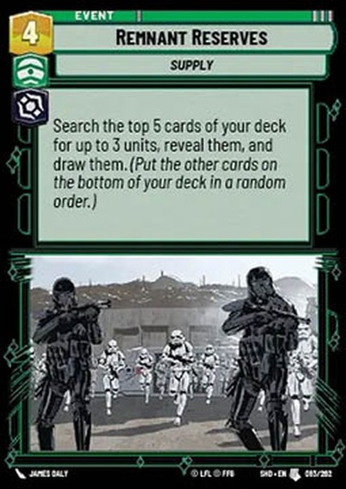 Star Wars Unlimited OSHD Remnant Reserves