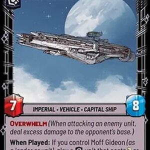 Star Wars Unlimited OSHD Gideon's Light Cruiser, Dark Troopers' Station