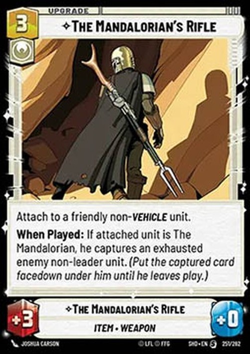 Star Wars Unlimited OSHD The Mandalorian's Rifle