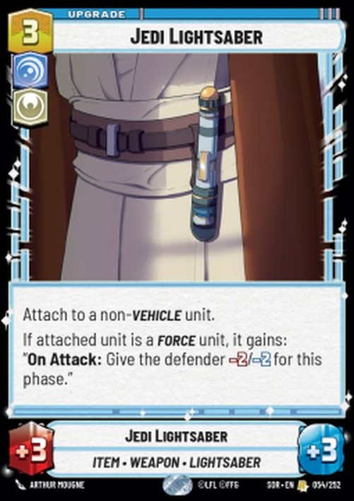 Star Wars Unlimited Jedi Lightsaber