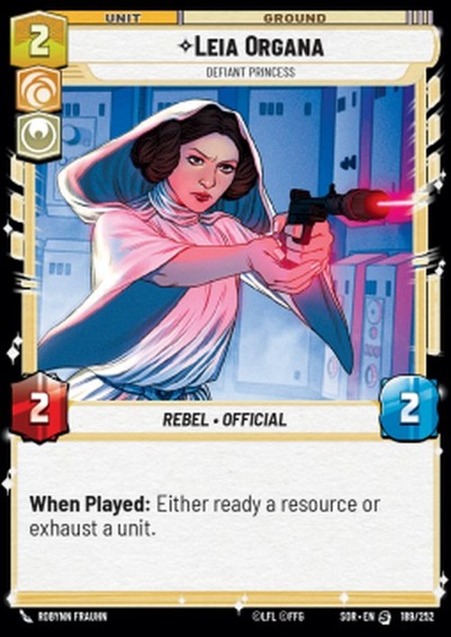 Star Wars Unlimited OSOR Leia Organa, Defiant Princess