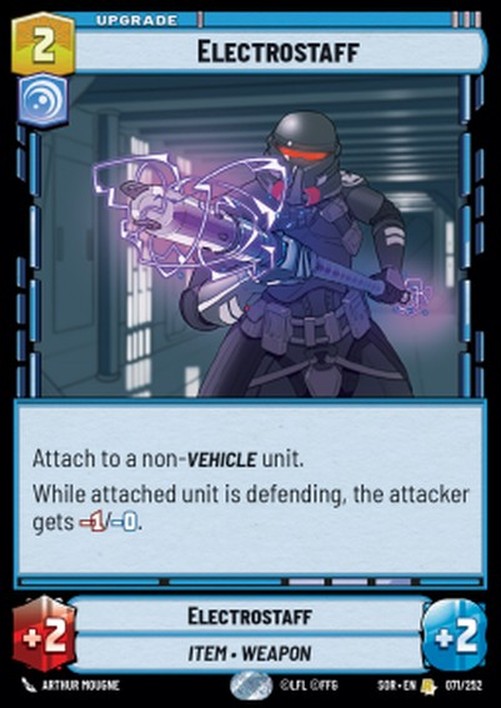 Star Wars Unlimited Electrostaff