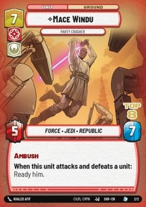 Star Wars Unlimited OSOR Mace Windu, Party Crasher (V.1)