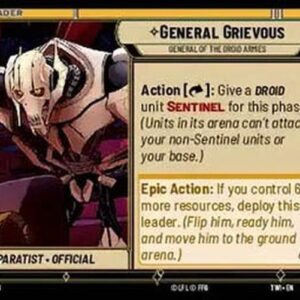 Star Wars Unlimited OTWI General Grievous, General of the Droid Armies