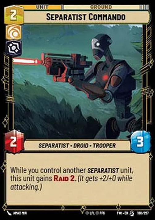Star Wars Unlimited OTWI Separatist Commando