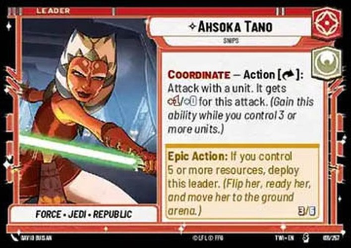 Star Wars Unlimited OTWI Ahsoka Tano, Snips