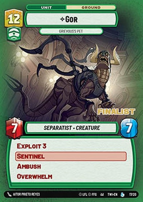 Star Wars Unlimited OTWI Gor, Grievous's Pet (V.3)