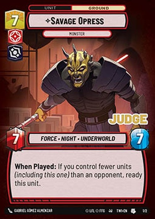 Star Wars Unlimited OTWI Savage Opress, Monster (V.2)